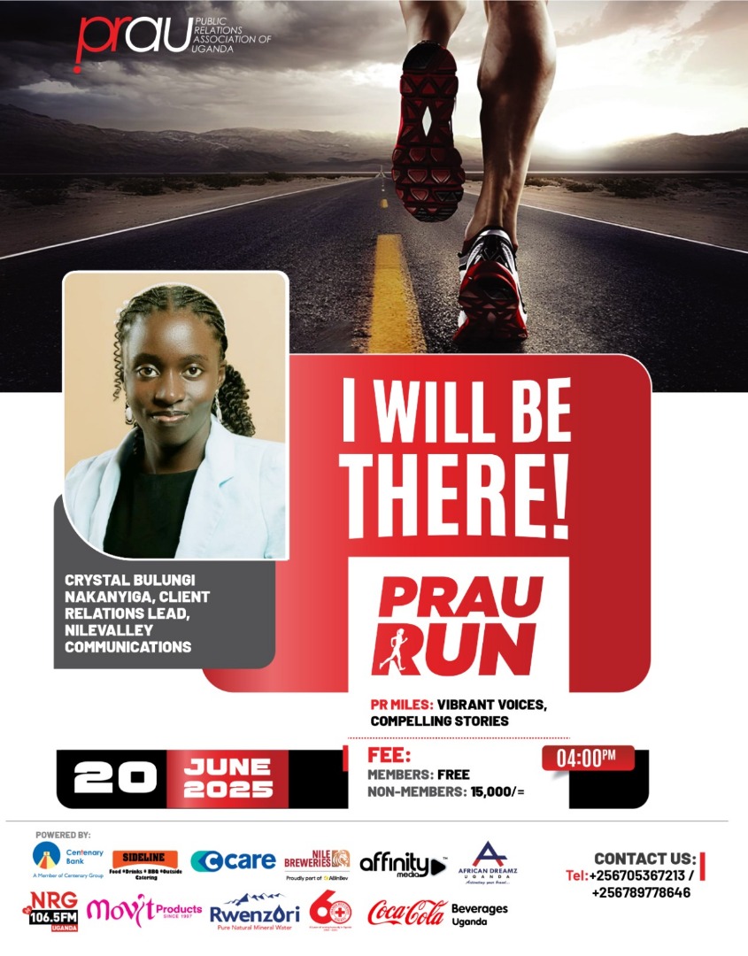 Crystal N. Bulungi (@cbulungi) on Twitter photo Unity. Strategy. Wellness.
Running with purpose at the #PRAURun2025 🏃🏾♀️
PR isn’t just about image, it’s about impact.
Collaboration is how we grow.
<a href="/CommunityNile/">NileValley Communications</a> taught me that. 👊🏾
📍Lugogo | 🗓️ June 20
#PRinUganda #PRLife #StrategicComms #CommsForImpact #NetworkingOnTheMove Unity. Strategy. Wellness.
Running with purpose at the #PRAURun2025 🏃🏾♀️
PR isn’t just about image, it’s about impact.
Collaboration is how we grow.
<a href="/CommunityNile/">NileValley Communications</a> taught me that. 👊🏾
📍Lugogo | 🗓️ June 20
#PRinUganda #PRLife #StrategicComms #CommsForImpact #NetworkingOnTheMove