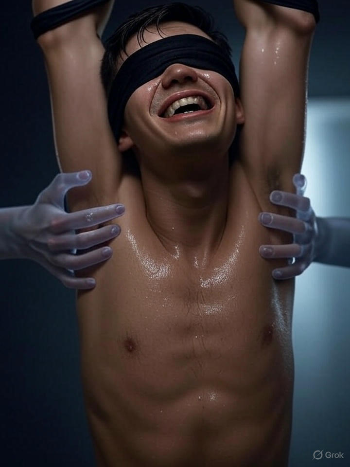 SweatCommander's tweet image. Hot young studs beware! They say Room 546E is haunted.

Many men wake to find themselves bound and blindfolded as disembodied fingers ruthlessly tickle them until daybreak.

#gayai #workoutkink #sexyboy #absboy #gayart #bdsm #kink #fetish #hotboy #tickled #tickling #gaytickling