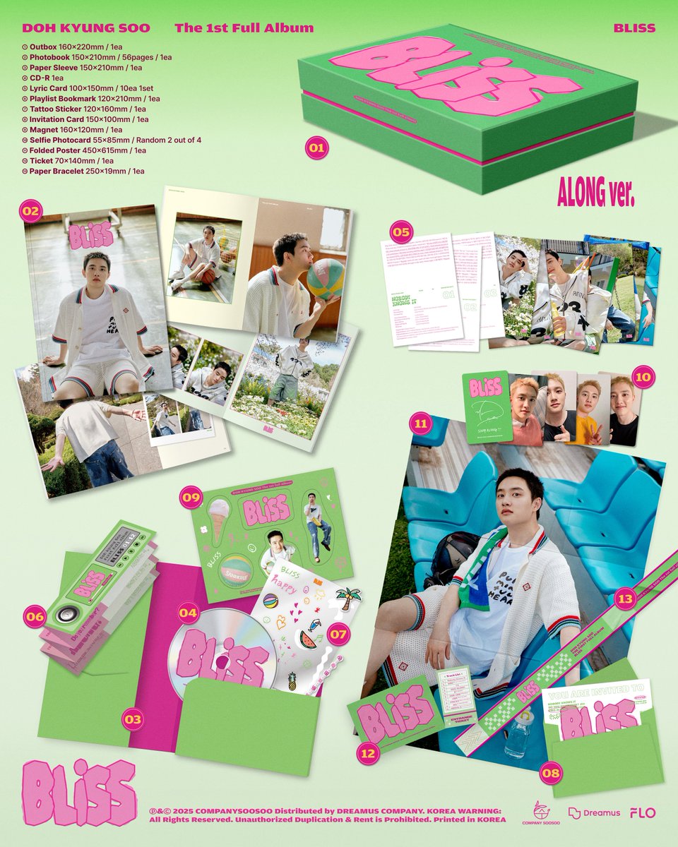 도경수 첫 번째 정규 앨범 [BLISS] 
Doh Kyung Soo The 1st full album [BLISS]

📍예약 판매일 :
2025.06.20 2PM (KST) ~ 2025.07.06 23:59PM (KST)
💿판매처
교보문고
🔗hottracks.kyobobook.co.kr/ht/record/deta…
예스24
🔗yes24.com/Product/goods/…
애플뮤직
🔗applemusic.co.kr/shop/shopdetai…

🎵2025.07.07 6PM (KST)