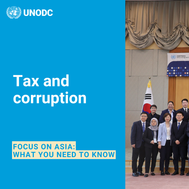 UNODC_FinCrime's tweet photo. Corruption and tax crime are deeply linked, draining public resources, distorting economies, and eroding trust.
 
Fighting one means fighting both.
 
Learn about our work on breaking down cooperation barriers in Asia➡️

#UnitedAgainstCorruption