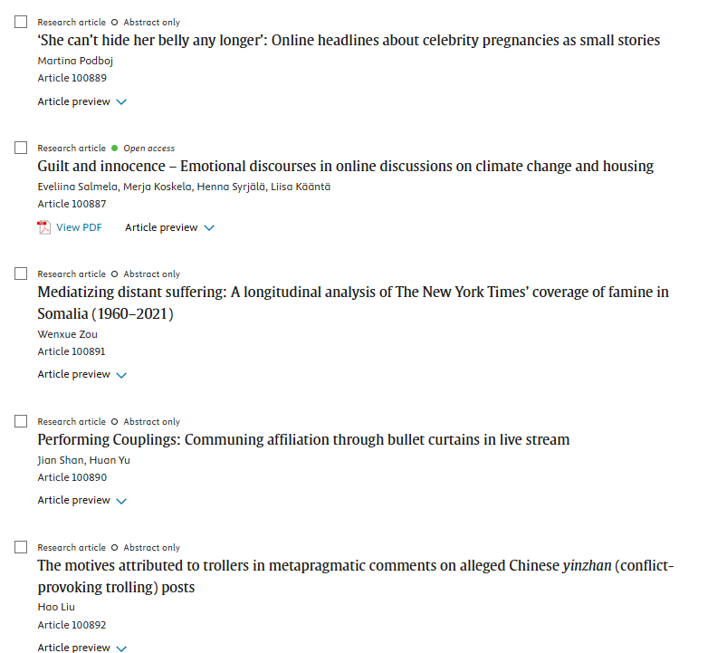 dcmjournal's tweet photo. 🚨New issue published!🚨
Here is the latest research on #MediatedDiscourse.
1⃣ C. Huang & H. Wang on metaphors in Chinese nationalist discourse
2⃣ S. Van der Meij & @JanaDcl on infertility discourse on Instagram
3⃣ @EberhardtMaeve on messages on abortion on Instagram https://t.co/Y9KXJ9mfFy