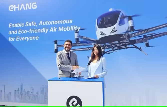 AutoLab_1's tweet image. Ehang has signed a strategic cooperation memorandum with #FAdeA to expand its domestic #eVTOL overseas. @ehang
