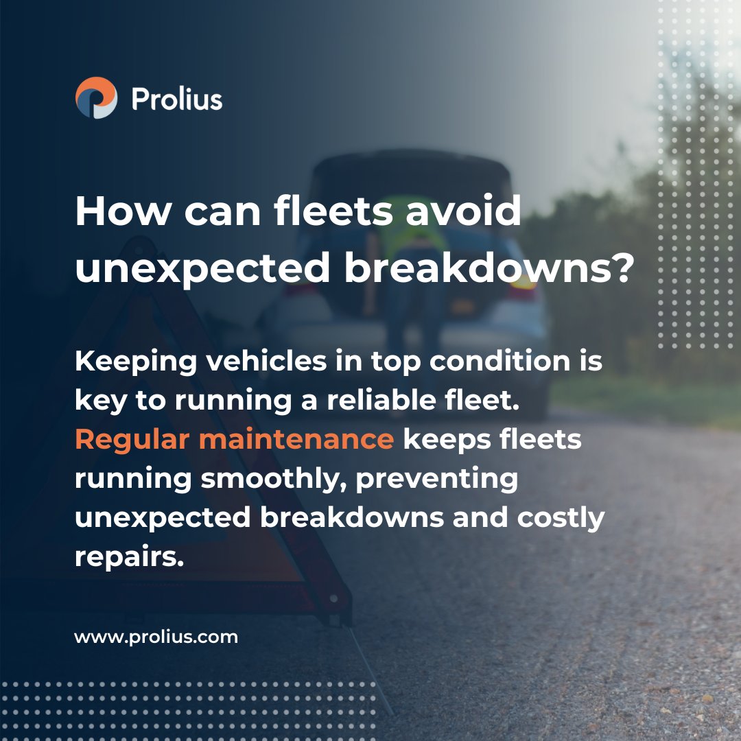 With the right fleet maintenance software, businesses can track servicing schedules, monitor vehicle health in real time and spot early signs of wear before they lead to costly failures.

Learn how: zurl.co/YRhWv

#Prolius #FleetManagement #FleetMaintenance