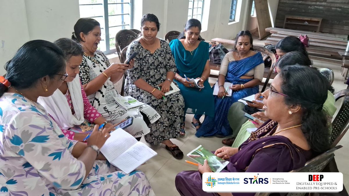 sskkerala's tweet photo. 🌟 DEEP Pre-School Teachers Training – Ernakulam 🌟
As part of the #STARSProject, DEEP training began on 18 June 2025 with 284 teachers joining the 6-day journey led by #SSKErnakulam.
🎶 Songs & Rhymes
📖 Storytelling
🎭 Puppet Play
🎤 Karaoke
🔐 Digital Safety https://t.co/JNvQl79nzd