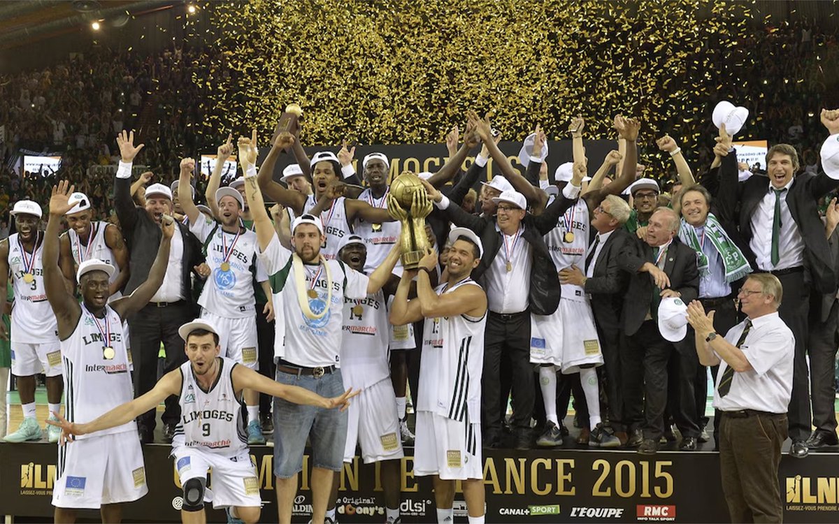 Limoges CSP (@limogescsp) on Twitter photo Il y a 10 ans, le 20 juin 2015, le Limoges CSP était sacré champion de France pour la onzième fois 🏆
Une saison exceptionnelle, un effectif talentueux, une finale d'anthologie...
📽️ Rendez-vous à 18h sur la chaine YouTube de la <a href="/LNBofficiel/">Ligue Nationale de Basket</a> pour un reportage avec Nobel Il y a 10 ans, le 20 juin 2015, le Limoges CSP était sacré champion de France pour la onzième fois 🏆
Une saison exceptionnelle, un effectif talentueux, une finale d'anthologie...
📽️ Rendez-vous à 18h sur la chaine YouTube de la <a href="/LNBofficiel/">Ligue Nationale de Basket</a> pour un reportage avec Nobel