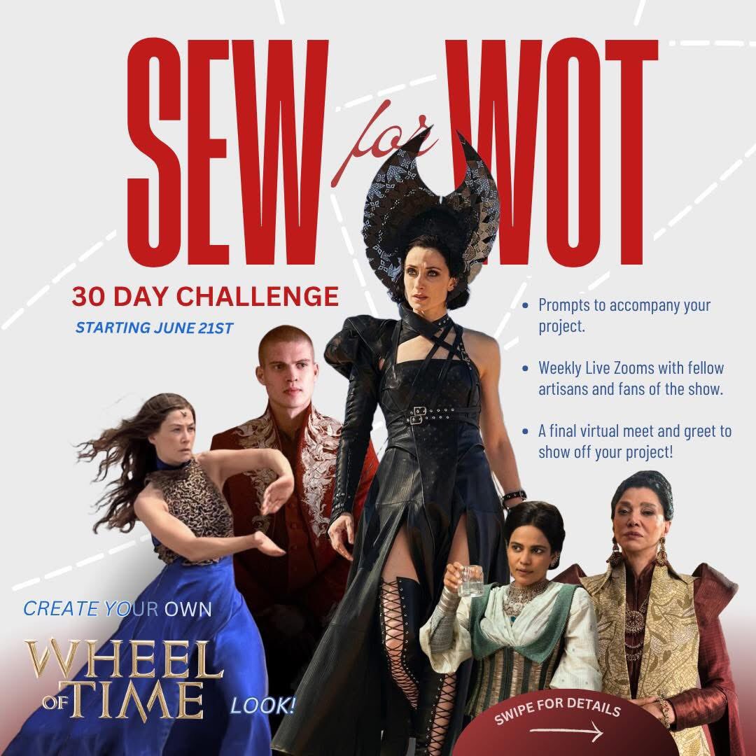 #SewForWoT Month starts tomorrow! Are you ready? 

#SaveWoT #TheWheelOfTime #TwitterOfTime