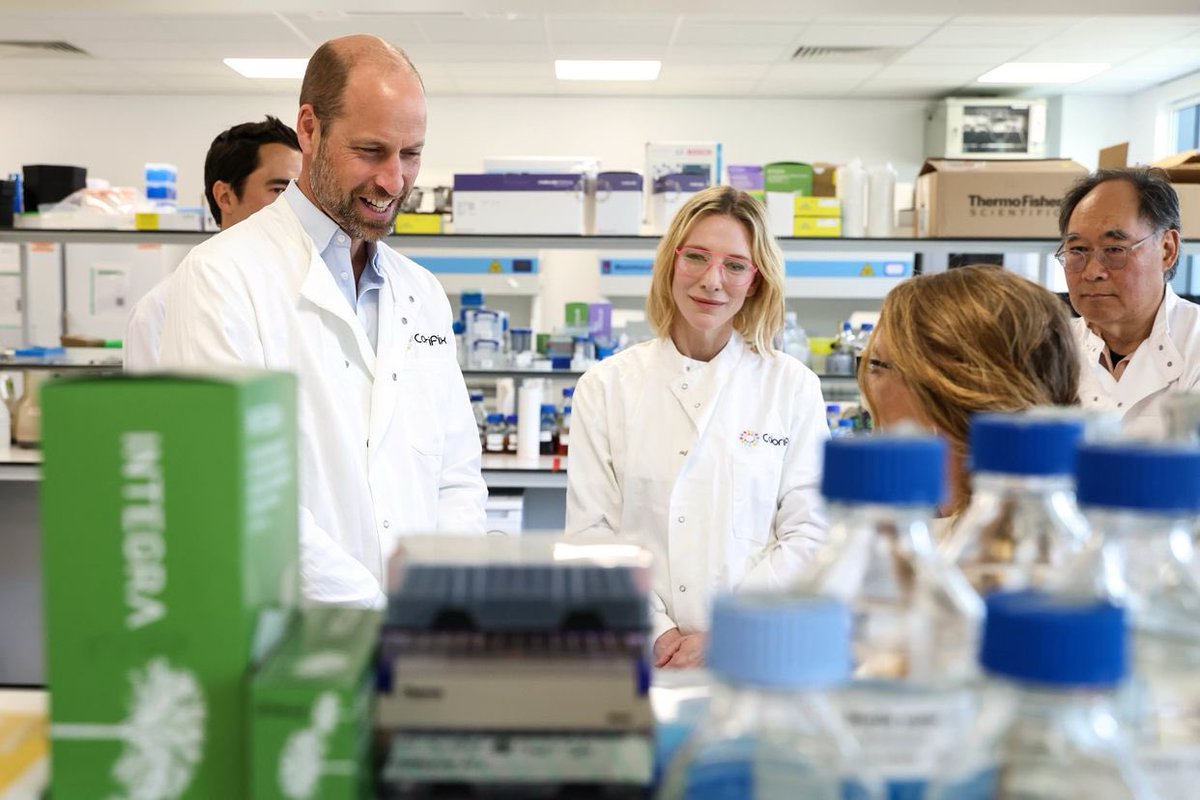 It’s a DNA sequencing related story …

William takes chemistry lesson with Cate Blanchett for Earthshot. thetimes.co.uk/article/f3214a…