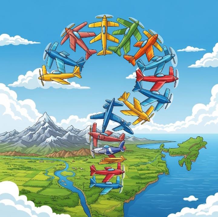 G_O_Tiranga's tweet image. 💥
5 flights. 4 days. 1 common word: India.
Coincidence? Or pilot project for chaos?
#IndiaUnderWatch #FlightPattern #NotSoRandom