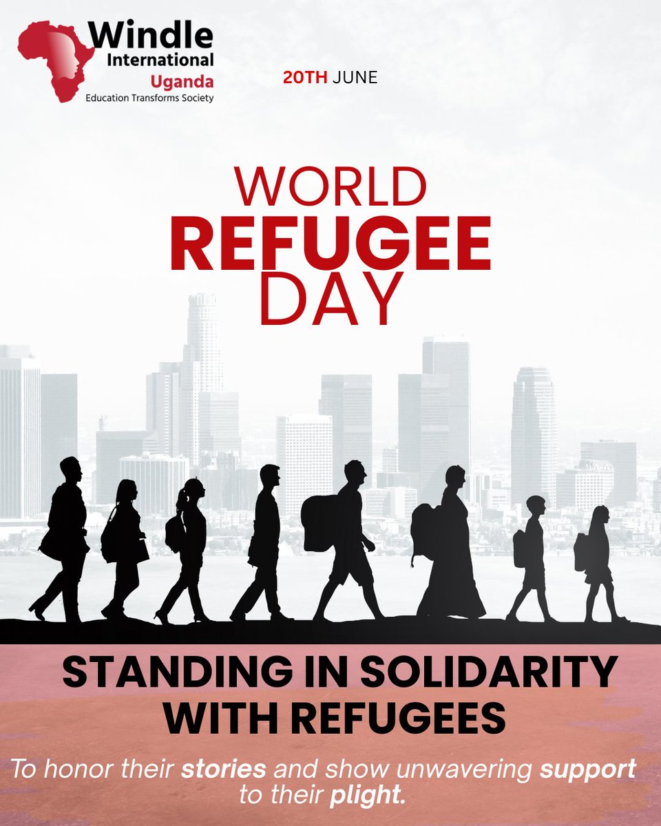 WindleUganda's tweet image. This #WorldRefugeeDay, we stand in #SolidarityWithRefugees and reaffirm that every refugee deserves access to education, the key to a brighter and more hopeful future. #WithRefugees #TheirStoriesMatter