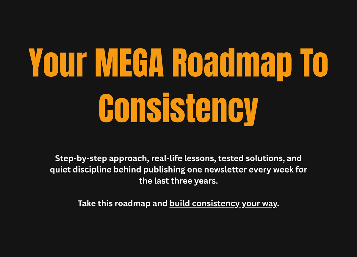 ashiwiz's tweet photo. Here's a 5000+ words free mini-course to make consistency achievable for you. Not in theory. But in practice.

No hacks. Only commitment.

Each insight shared here works as it's personally tested.

Click on the link and dive in: https://t.co/np0R9NXLRy https://t.co/LSfZ2pkcYr