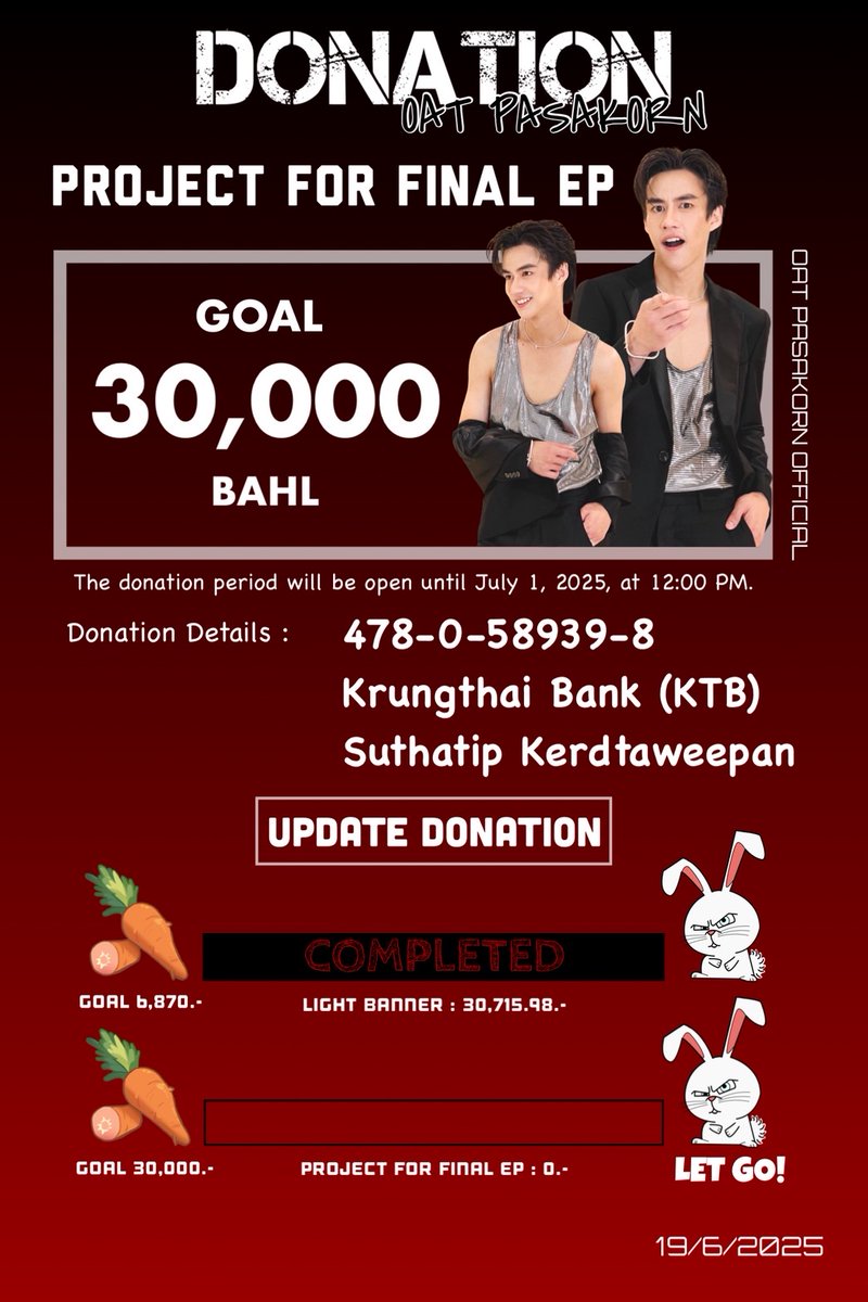Oat Pasakorn Official tweet media