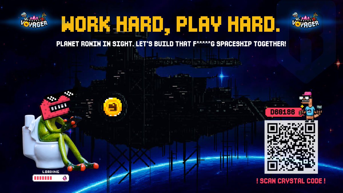 work hard, play hard.

planet ronin in sight. le voyage continues... <a href="/AngryDynomites/">Angry Dynomites Lab 🦖</a> #ProjectVoyager <a href="/Ronin_Network/">Ronin</a> <a href="/RonkeOnRon/">Ronin Monke</a> 🦖 💥 🚀

join today 😎 ⤵️