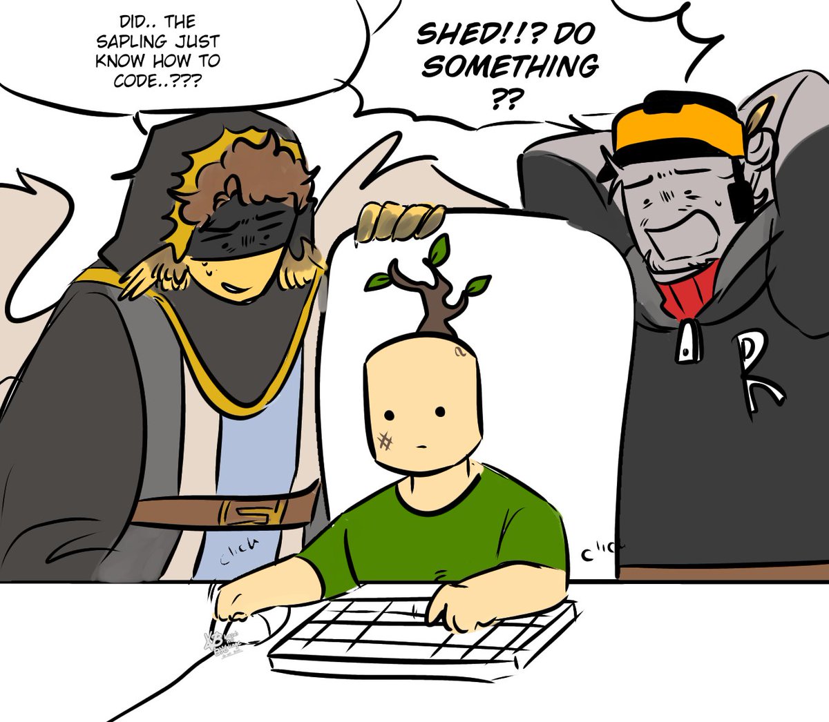 Headcanon luke just learn how to code at such young age which make him the youngest admin at that time