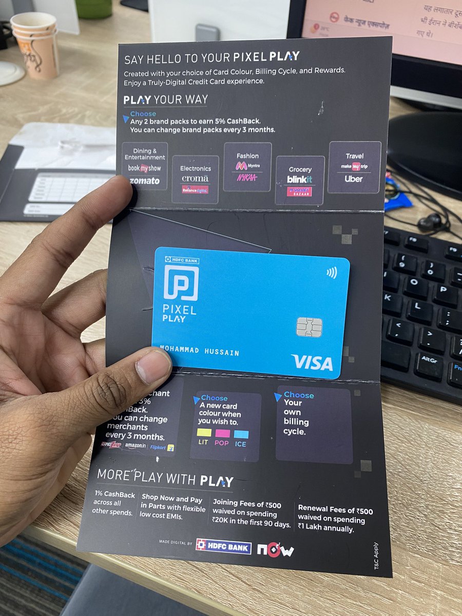 CodeCrusherMH's tweet photo. Don’t ever try to apply @HDFC_Bank credit cards, they first try to not send you, then they maybe send you faulty or invalid card, here I can’t even activate my card, and their customer care denies to give support to me for this credit card. @HDFC_Bank is joke 🤣 https://t.co/eUmAE3O7ev