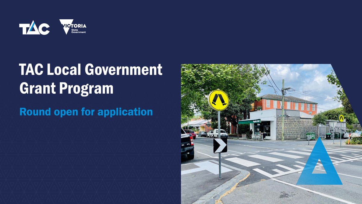 Media Release: Our Local Government Grant Program has opened for projects that prevent crashes, particularly those involving pedestrians and cyclists.
Details here bit.ly/4kPjh4k #RoadSafetyVic #TACgrants