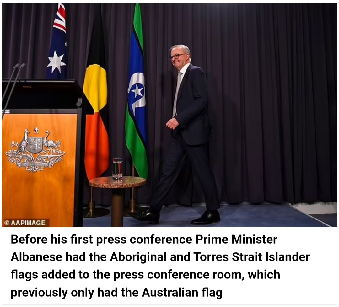 Stephen Black ππ² π΄ββ οΈ π‘ (@theblackeffect7) on Twitter photo I wonder why <a href="/realDonaldTrump/">Donald J. Trump</a> won't meet with <a href="/AlboMP/">Anthony Albanese</a>
Trump puts America 1st
Albo puts Australia last.
Flying 3 flags just proves how divided this country is
<a href="/AustralianLabor/">Australian Labor</a> is obsessed with treaties with scamming aboriginal corporations.
Albo is irrelevant on the world stage. I wonder why <a href="/realDonaldTrump/">Donald J. Trump</a> won't meet with <a href="/AlboMP/">Anthony Albanese</a>
Trump puts America 1st
Albo puts Australia last.
Flying 3 flags just proves how divided this country is
<a href="/AustralianLabor/">Australian Labor</a> is obsessed with treaties with scamming aboriginal corporations.
Albo is irrelevant on the world stage.