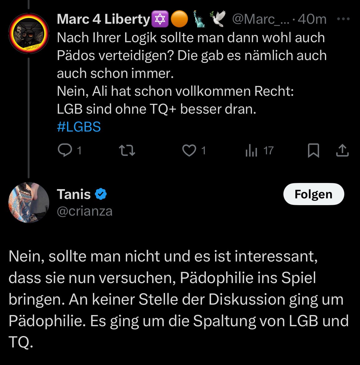 Kommentiert und gleich geblockt. Da habe ich wohl einen empfindlichen Nerv getroffen
