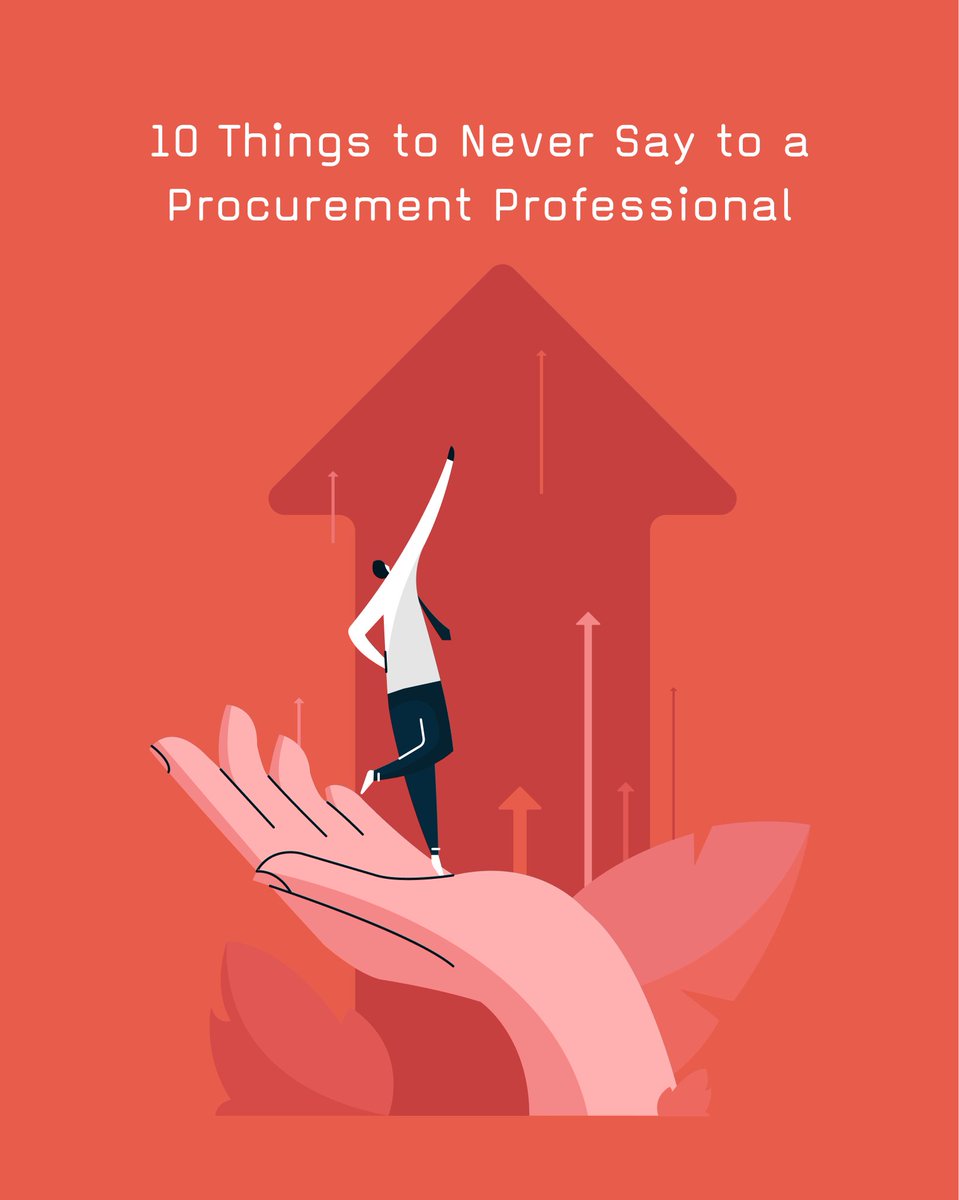 When procurement is treated like a box-checking task, it leads to poor supplier choices, compliance issues, and missed value.

We shared a list of 10 things to never say to your procurement team—and it’s painfully accurate.

Read the article here: eu1.hubs.ly/H0l7wLZ0