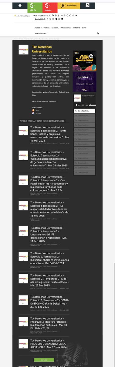 Antonio Cortés acasyas 📻🎙 (@antonioacasyas) on Twitter photo Tus Derechos Universitarios
▶️udgtv.com/radioudg/guada…
📻#PodCastRadioUdeG
Con <a href="/yazsandoval/">Violeta Sandoval</a> y <a href="/telecomymedios/">Gabriel Sosa Plata</a>
Produce Fortino Montaño Tus Derechos Universitarios
▶️udgtv.com/radioudg/guada…
📻#PodCastRadioUdeG
Con <a href="/yazsandoval/">Violeta Sandoval</a> y <a href="/telecomymedios/">Gabriel Sosa Plata</a>
Produce Fortino Montaño