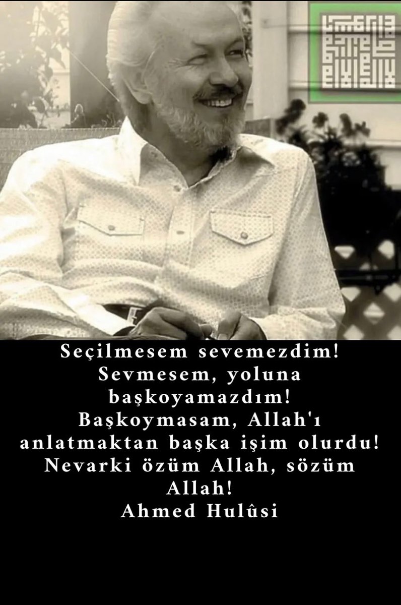 MehmedVeysi (@mehmedveysi) on Twitter photo Sırtını Allah’a dayamış, Allah’tan gayrını görmeyen O!
Aşk’la gelmiş, Aşk’ı anlatmış, Aşk’ı yaşamış biri.
Aşığım Aşk’a!
Bedeli mi, kendinden vazgeçmek!
Bu bir Aşk lokması, erimeden eremezsin!
Benliğini kurban etmeden Aşk’ı yaşayamazsın!
<a href="/Gulmisalim/">♌️ GÜLMiSÂL ♌️</a> Sırtını Allah’a dayamış, Allah’tan gayrını görmeyen O!
Aşk’la gelmiş, Aşk’ı anlatmış, Aşk’ı yaşamış biri.
Aşığım Aşk’a!
Bedeli mi, kendinden vazgeçmek!
Bu bir Aşk lokması, erimeden eremezsin!
Benliğini kurban etmeden Aşk’ı yaşayamazsın!
<a href="/Gulmisalim/">♌️ GÜLMiSÂL ♌️</a>