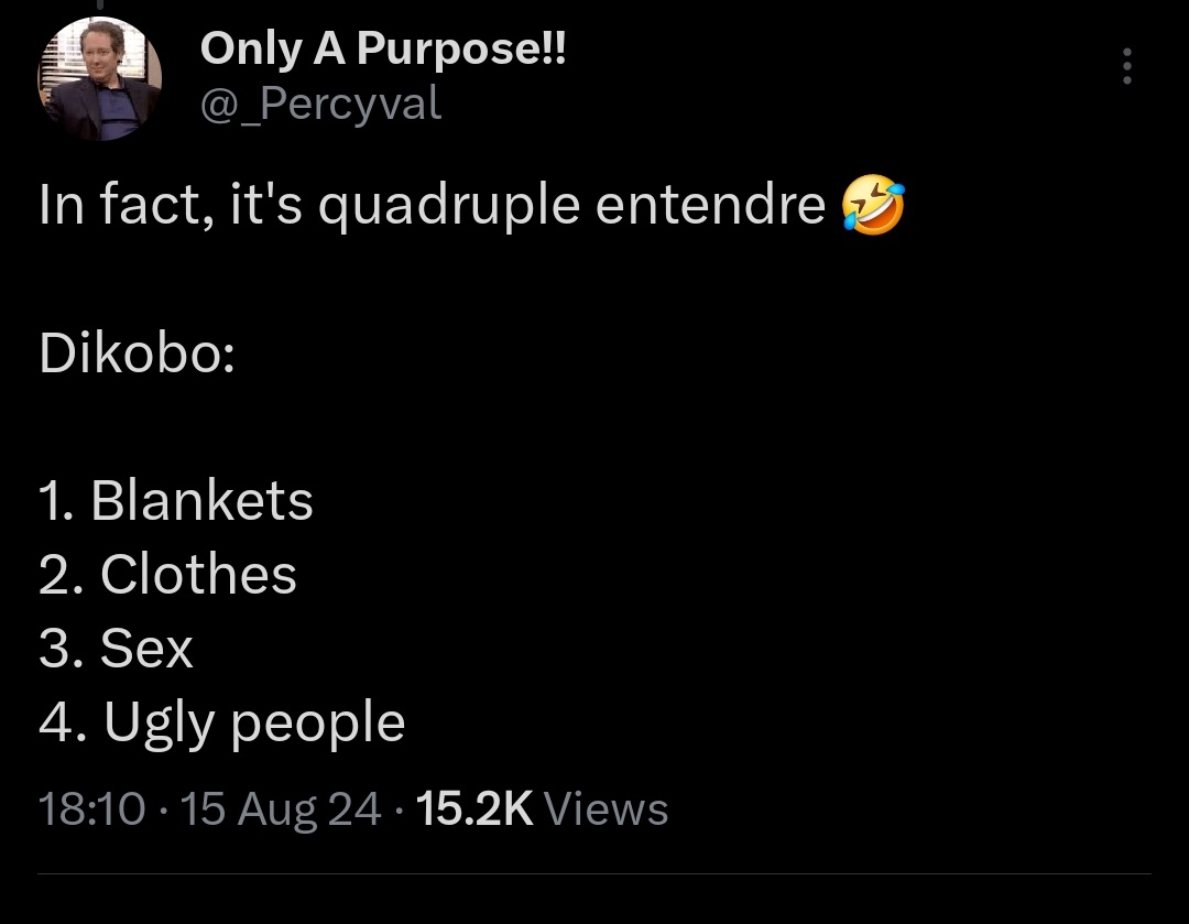 Only A Purpose!! (@_percyval) on Twitter photo 