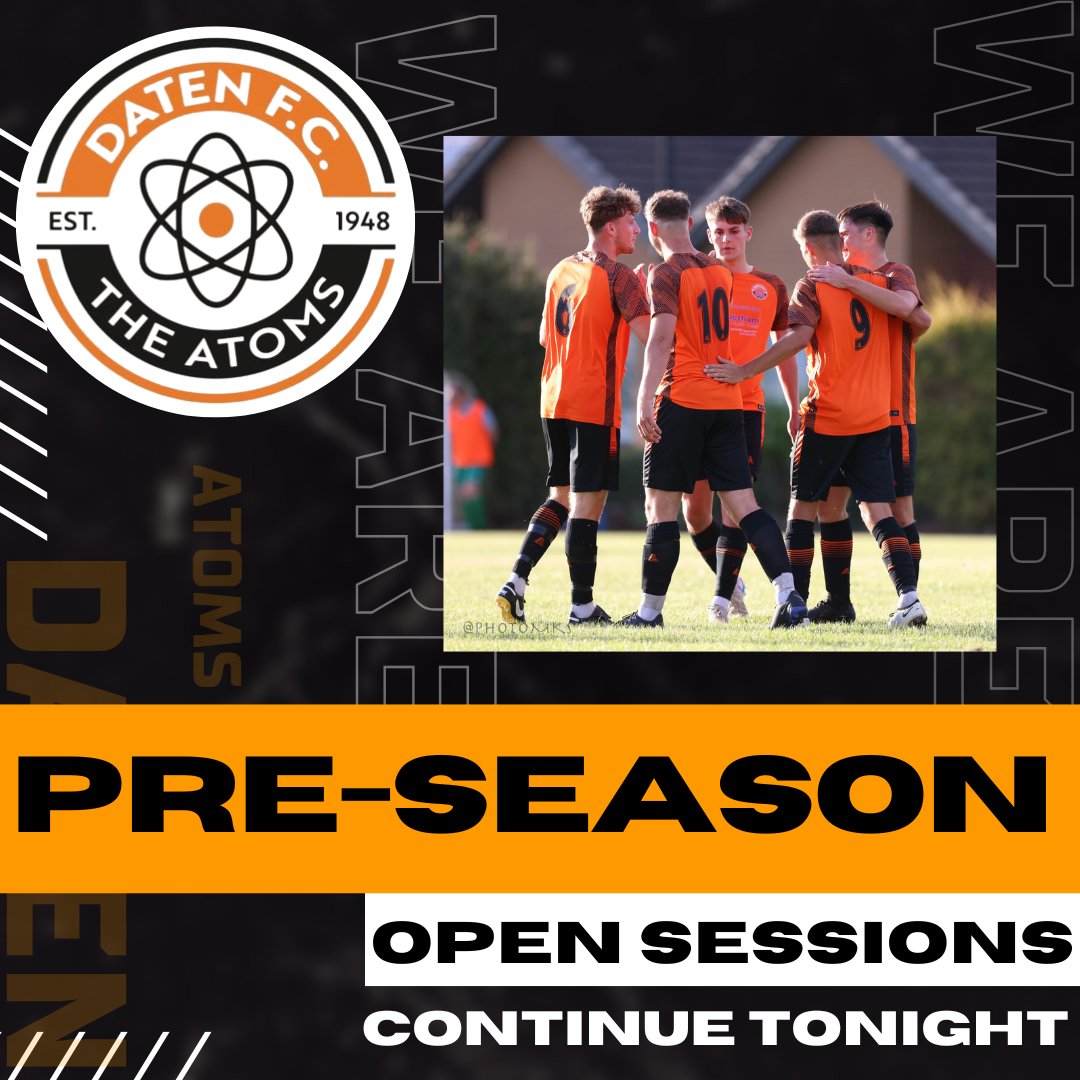 DatenFC's tweet photo. Open session continues tonight! ⚽

Strength &amp; conditioning with Brendan Blood (ex-Blackburn Rovers).

6.30PM at Culcheth High — don’t miss it 💪
#DatenFC #OpenSession #CheshireFootball https://t.co/GRgKFn0D1i