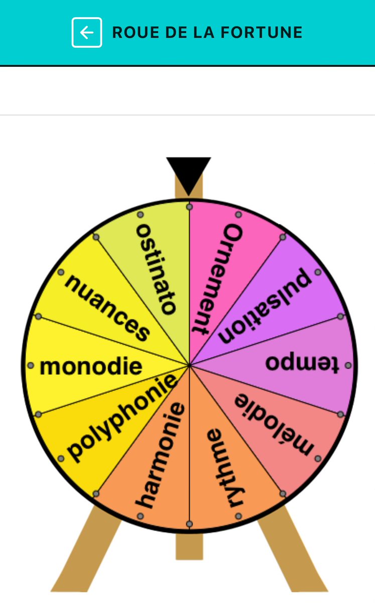 Activité #traam « Roue du Motsicien »

Réactiver les mots de vocabulaire
en un tour de roue ! 

Une activité développant la maîtrise de la langue #MDL et qui peut être transposée à tous niveaux et toutes disciplines !  

À découvrir ici : pedagogie.ac-toulouse.fr/education-musi… #edmus #emcc