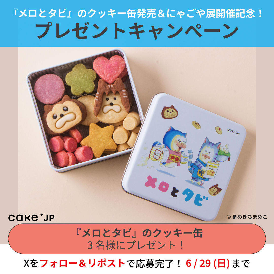 メロとタビのクッキー缶 まめきちまめこ にゃごや展 Cake.jp@ケーキ通販 on X: