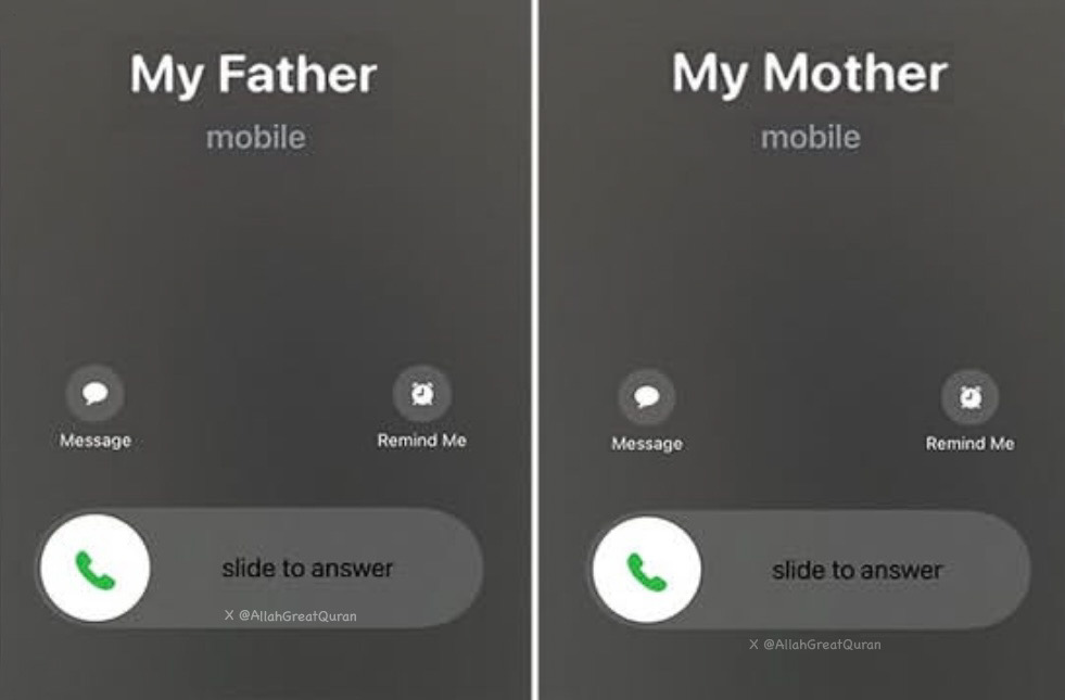 If you still receive these two calls, you are one of the most blessed people in the world. Alhumdulillah