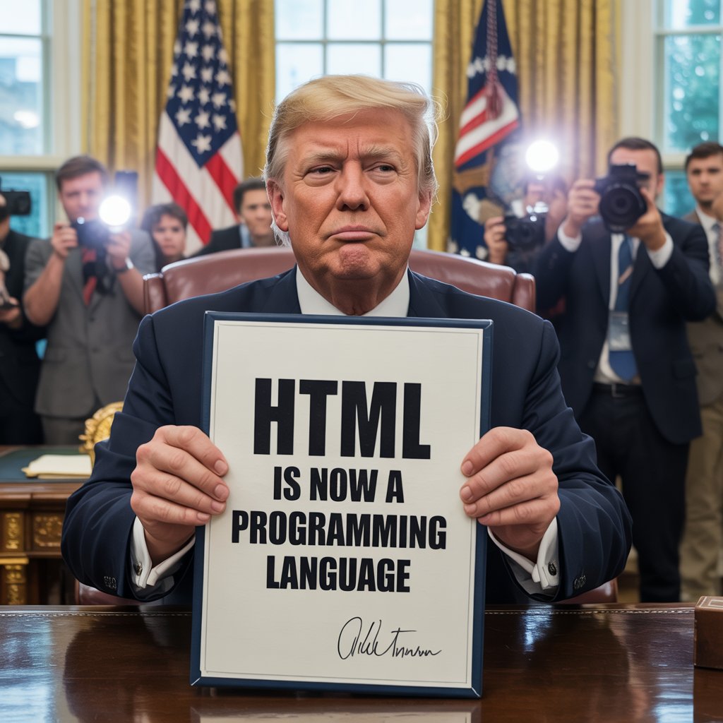 buzzytalkcode's tweet image. New rule!

#Trump #DonaldTrump #Meme #Funny
#USA #America #BreakingNews
#Programming #Coding #ComputerScience #SoftwareDevelopment #TechNews
#ArrayIndexing #CodingHumor
#TrumpAnnouncement #TechIndustry #Developers #SoftwareEngineering