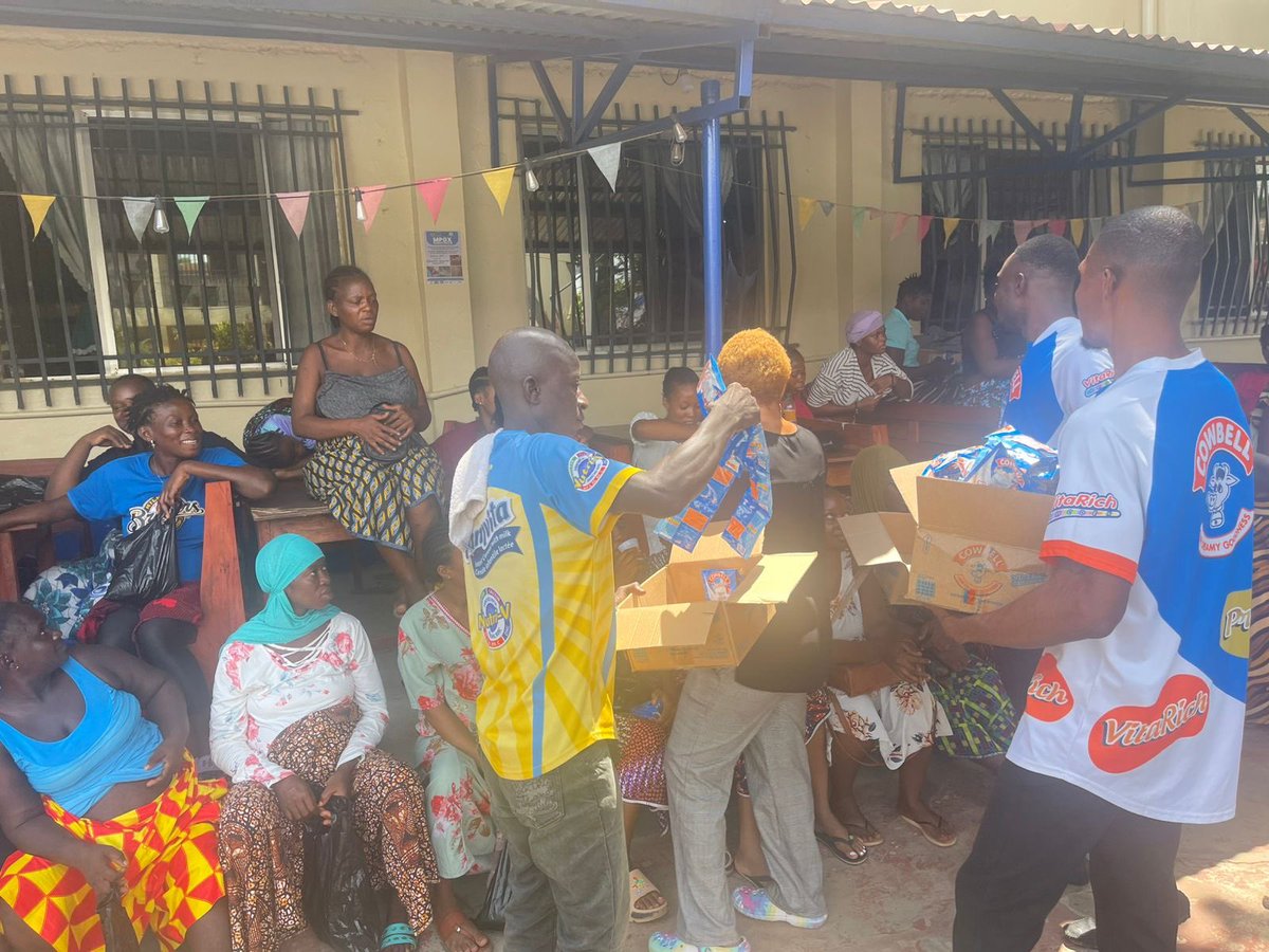 Freedom From Fistula (@wefixfistulas) on Twitter photo Last week, AWC received a generous donation of milk sachets from the Cowbell company.
They donated 100 cartons—50 of which were distributed to patients across all hospital departments, including the Dream Girls.
#sierraleone #cowbellmilk #CharitySupporters <a href="/Cowbellmilk/">Cowbell Milk</a> Last week, AWC received a generous donation of milk sachets from the Cowbell company.
They donated 100 cartons—50 of which were distributed to patients across all hospital departments, including the Dream Girls.
#sierraleone #cowbellmilk #CharitySupporters <a href="/Cowbellmilk/">Cowbell Milk</a>