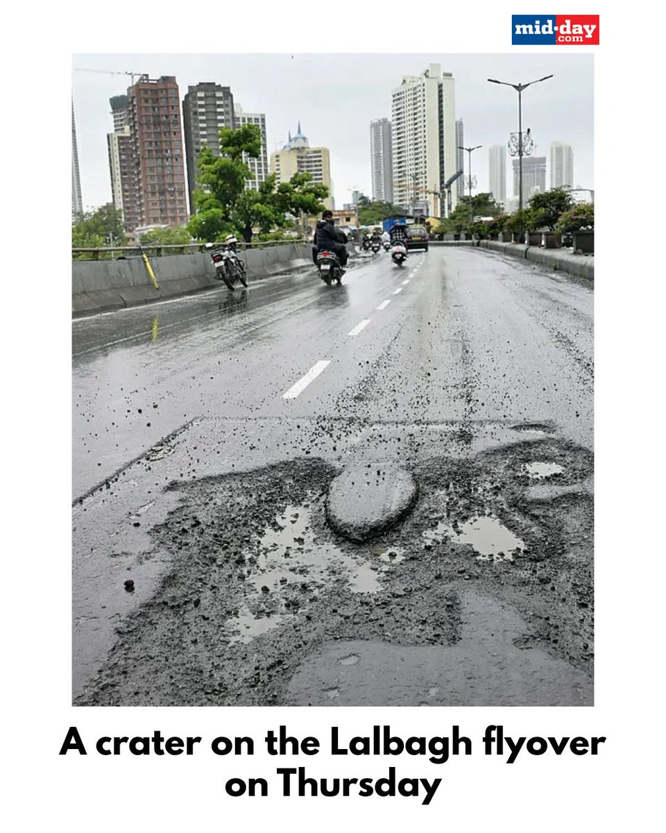 City streets have turned into cratered, muck-filled landscapes after the rains, leaving motorists to navigate a nightmare. Mid-day’s photographers captured some of the most treacherous stretches yesterday

The surfaces of city streets, which resemble vast muck-filled lunar