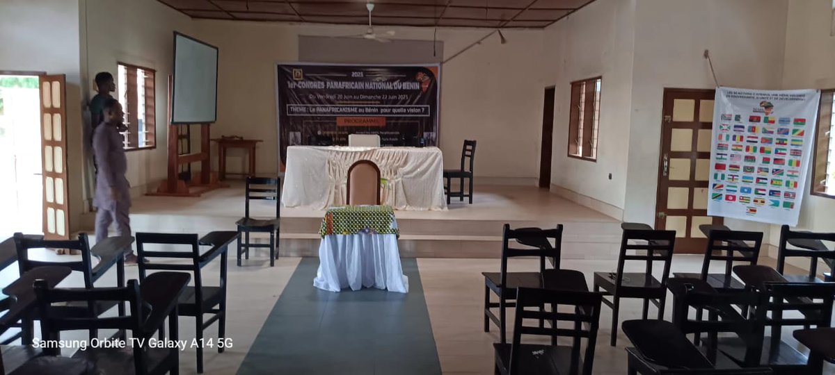 panafbenin's tweet photo. C'est parti pour le premier congrès panafricain national du Bénin. Que ce rendez-vous historique nous aide à l'avenir... https://t.co/bsBQfBOmfp