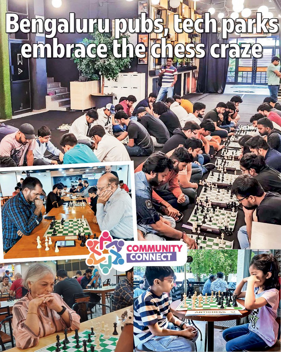 In #Bengaluru, the #chess fever has taken over, transforming unexpected spaces into arenas for strategic showdowns.  

Read the full story here
timesofindia.indiatimes.com/entertainment/…

#citynews #cityevents #chessclub #communityconnect #latest #funactivity #trending