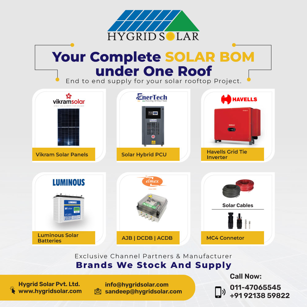 hygrid_solar's tweet photo. Your Complete Solar BOM under one Roof !!!

HYGRID SOLAR PVT. LTD.
ph: 011-47065545
mail: info@hygirdsolar.com
visit: https://t.co/MRe4jyaxBk

#hygridsolar pvt. ltd. #solarBOM #solarbom #BOM #solarbom #balanceofsystem #solarEPC #havells #enertech #vikramsolar #vikramsolarpanel https://t.co/nrLzQ9U1fT