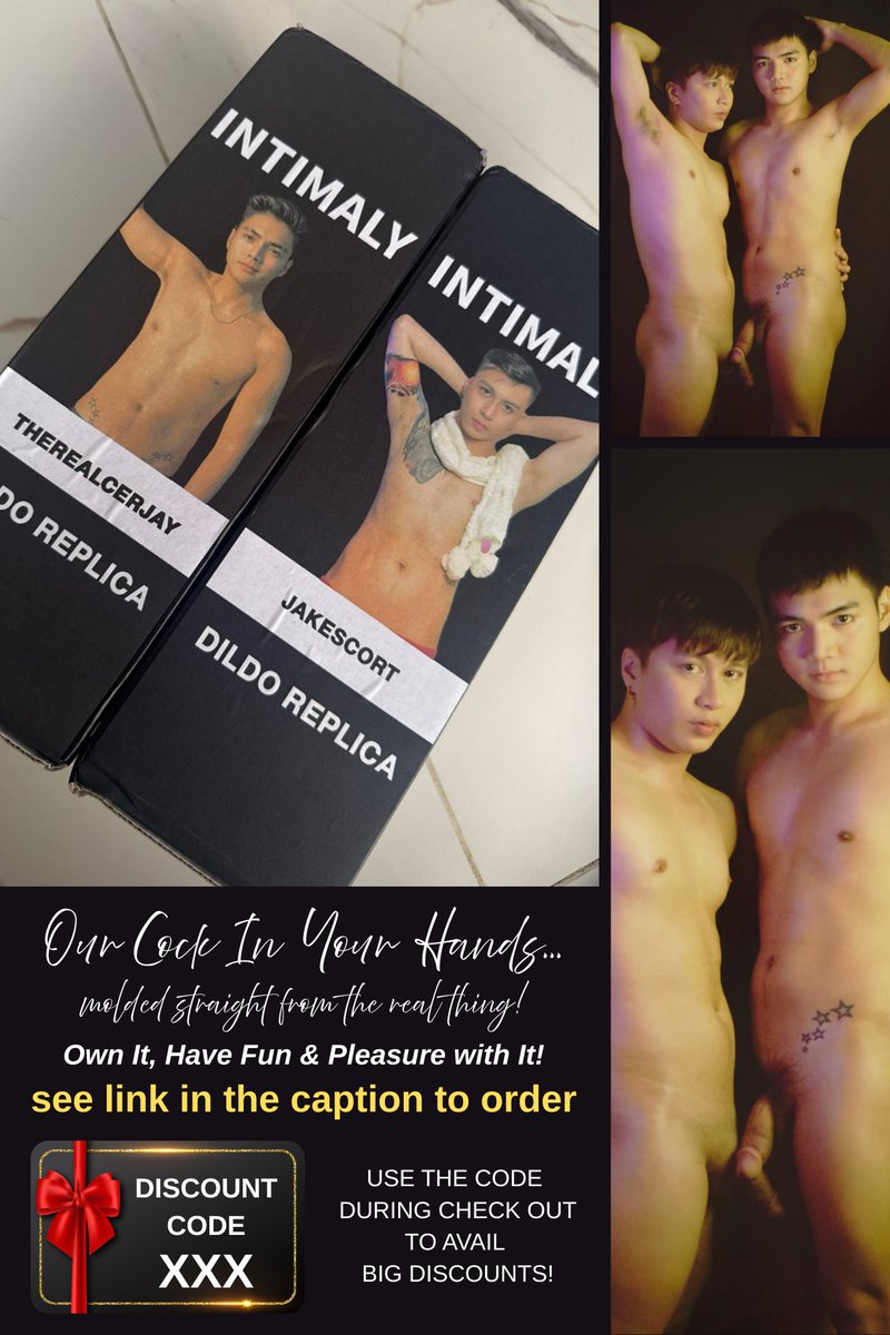 We know each other's bodies very well and this dildo replica by <a href="/IntimalyGlobal/">Intimaly #BlackFridaySale</a> really captures in a silicon dildo  OUR  COCKS! ORDER NOW AND FEEL US!  
My Dildo Replica: intimaly.com/l9nuin 
<a href="/therealcerjay/">The Real Cerjay 💫</a>:  intimaly.com/lm2xjn Get Big discounts when you use the codes 👇🏻
