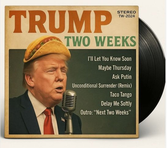 Jrlvr88's tweet image. I've heard this song before! #TwoWeekTrump #TACOTrump #UnfitToBePresident