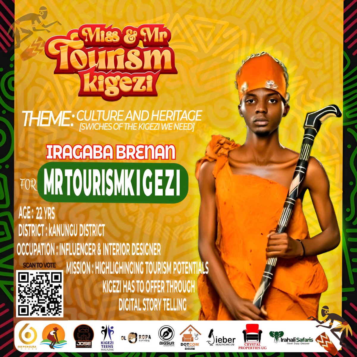 Mr. Tourism Kigezi promotes tourism and culture in Uganda's Kigezi region, empowering youth to showcase their talents. Recent winners have represented Uganda internationally as the event grows.
africavotes.com/n/iragaba.bren…
<a href="/TheInfluHub/">LABRENO MEDIA📽️</a> is our guy to trust