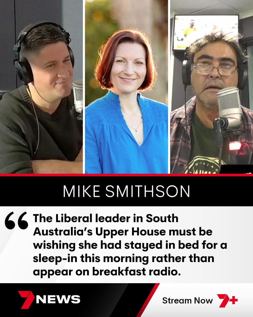 7NEWS Adelaide (@7newsadelaide) on Twitter photo .<a href="/mikesmithson7/">Mike Smithson</a>: Nicola Centofanti was explaining why the SA Liberals are attempting to block new state government regulations aimed at making public transport safer — but got off to a rocky start by repeatedly calling the presenters the wrong names. Story: .<a href="/mikesmithson7/">Mike Smithson</a>: Nicola Centofanti was explaining why the SA Liberals are attempting to block new state government regulations aimed at making public transport safer — but got off to a rocky start by repeatedly calling the presenters the wrong names. Story:
