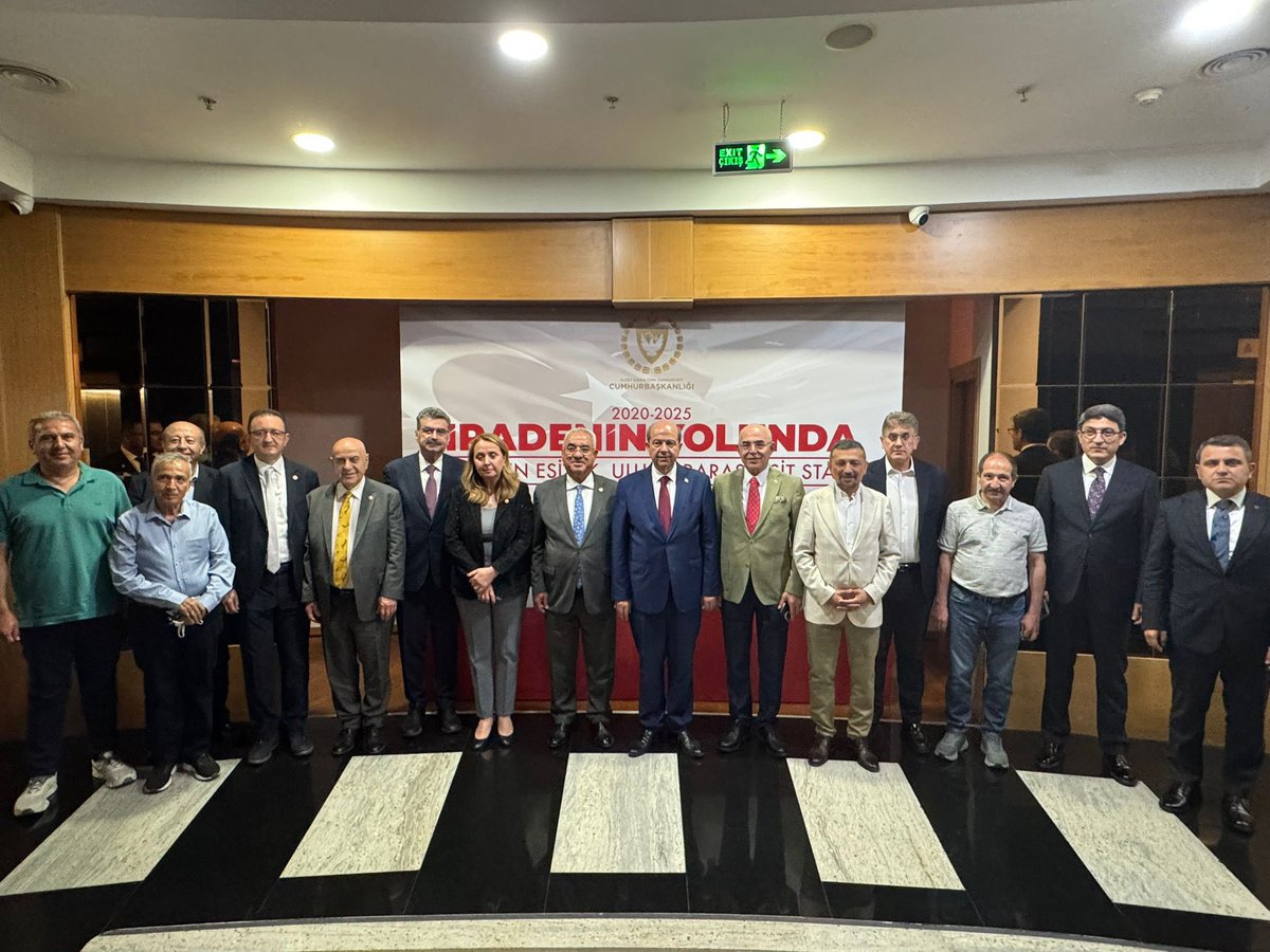 📍KKTC

TÜRKİYE-KKTC Dostluk Grubu Başkanı olarak şahsım ve değerli heyet ile birlikte ,

Kuzey Kıbrıs Türk Cumhuriyeti Cumhurbaşkanı Sayın Ersin Tatar’ın, beş yıllık hizmetlerini Kıbrıs'ta milletimizle paylaştığı, “Egemen Eşitlik ve Uluslararası Eşit Statü” şiarıyla tertip