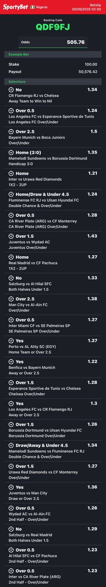 500 Odds Longshot! 🥷

Play/Ignore 🤷🏾‍♂️

Code: QDF9FJ

Pray for boom 🤲🏽🍀

Telegram: T.me/oddshive

<a href="/TheLockTips/">TheLock</a> <a href="/Ada_Daddyya/">Ada B 💕</a>