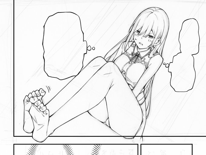 今日の七瀬さん(のおみ足) 