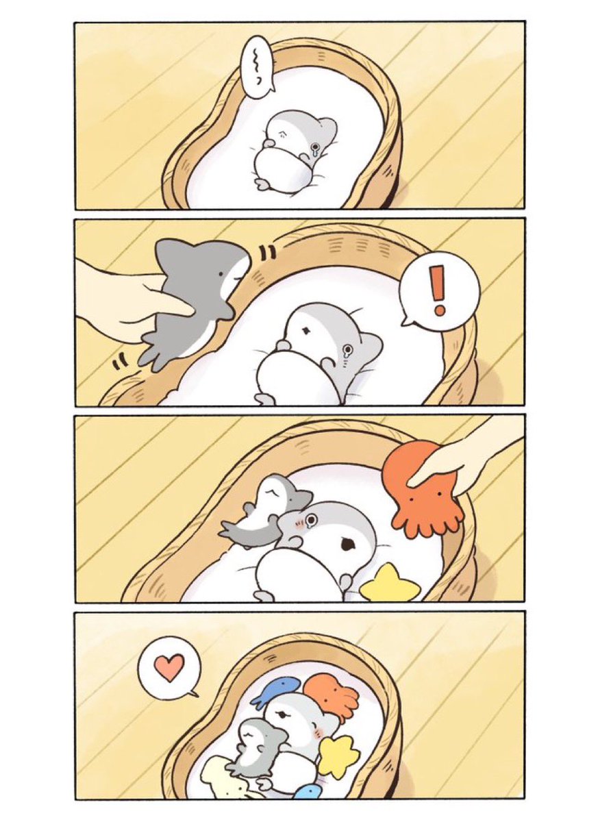Penguinbox1's tweet image. ベビー子ザメ　おともだち