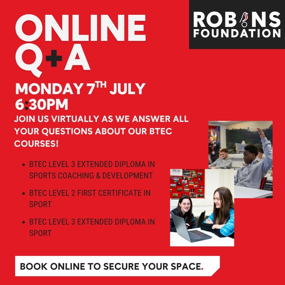 🎓 Thinking about your next steps after GCSEs? This is your final chance this year to ask anything about life at Robins Foundation Post-16!

Join our Online Q+A — your questions answered, your future clearer.

📅 Don’t miss out.
🔗 Book now: airtable.com/appZeVn0x5BCAG…