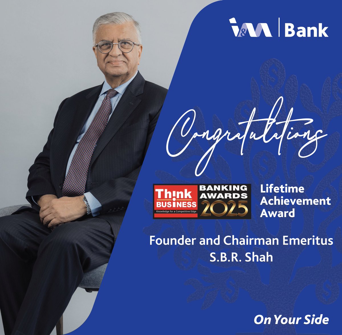 A Legacy of Leadership, A Lifetime of Impact 🏆

🎉 We’re proud to celebrate our Founder and Chairman Emeritus, Mr. S.B.R. Shah, on receiving the Lifetime Achievement Award at the Think Business Banking Awards 2025!

This prestigious recognition is a testament to his visionary