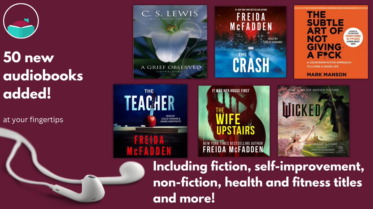 📣 Calling all audiobook lovers! 🎉 We've just added 50 more audiobooks to our Libby collection. Pick out your next listen, from thrilling mysteries to non-fiction. Log in with your Frimley Health OpenAthens here: libbyapp.com/library/frimle…

#Audiobooks #LibbyApp