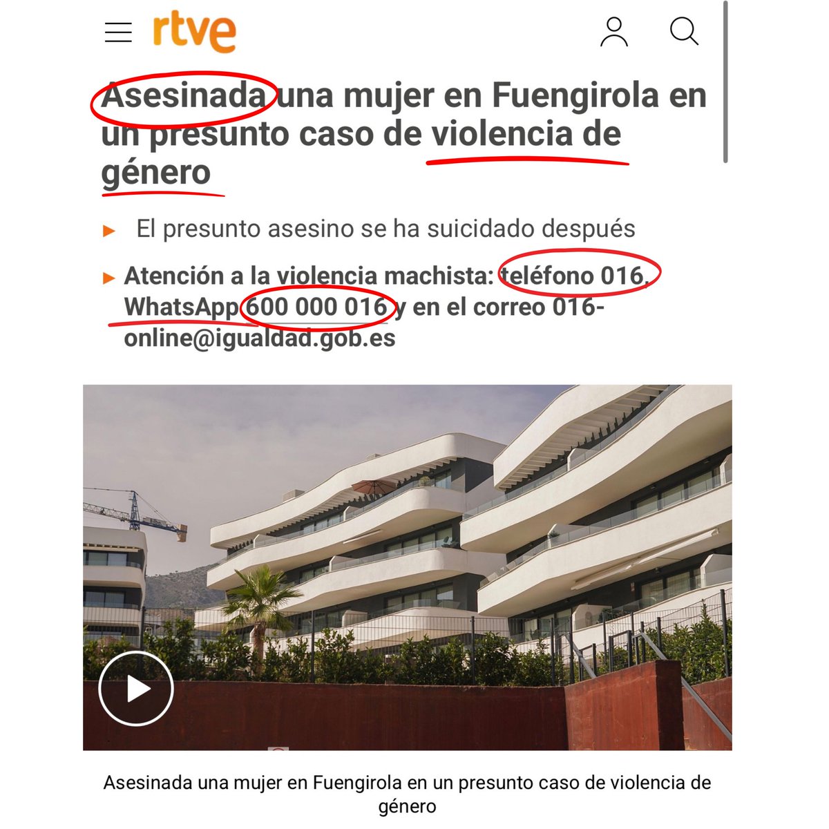 Una vez más, el machismo mata.
Una mujer ha sido asesinada por su pareja en Fuengirola.

Desde Juventudes Socialistas de Andalucía lo condenamos con rabia y dolor.

No son casos aislados.
Es violencia de género.
La prevención salva vidas.

📞 016, 24h