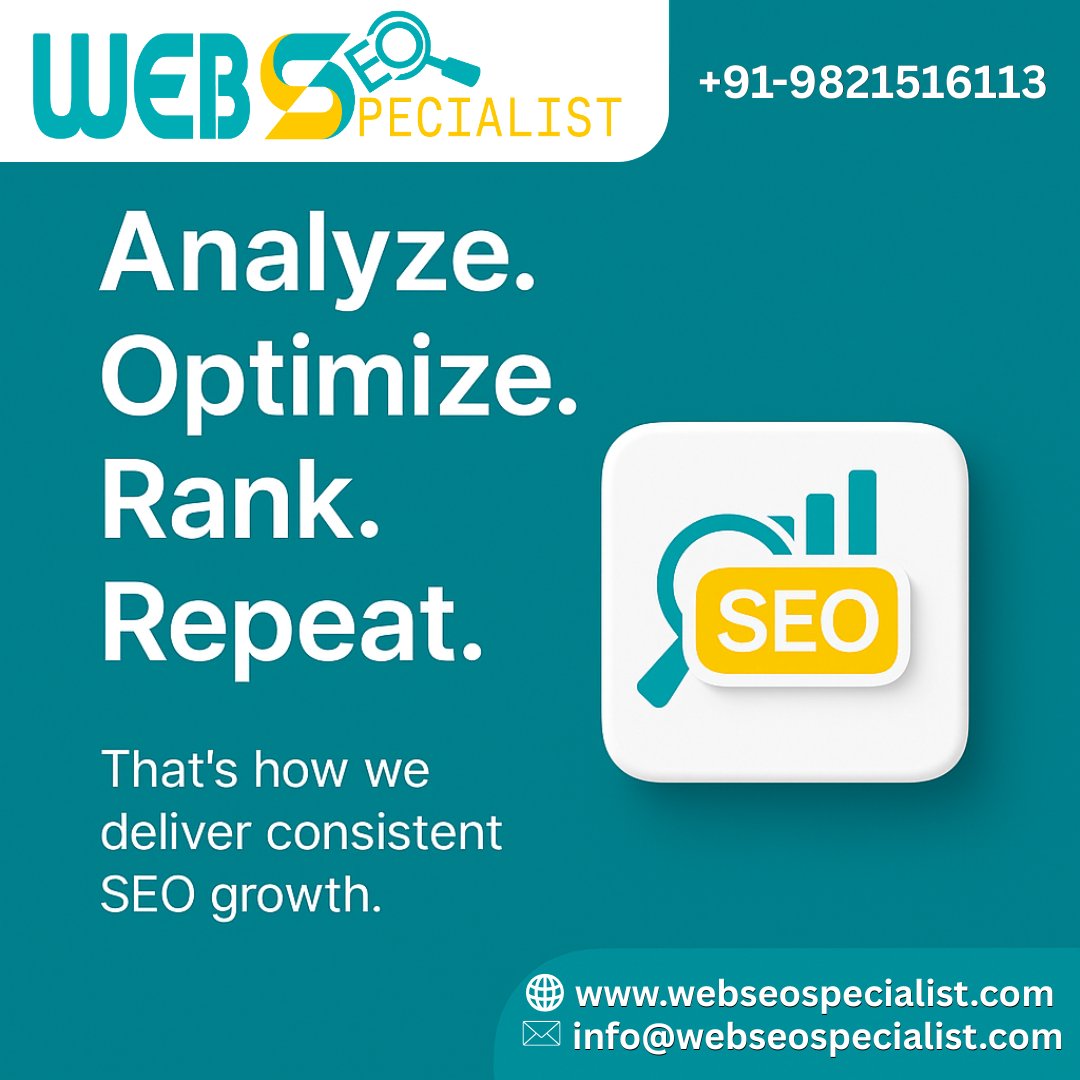 webseospecialis's tweet image. Every successful #website follows one formula:
🔍 Analyze what’s wrong
🛠️ Optimize what matters
📈 Rank where it counts
🔁 Repeat to scale
That’s not a trick. That’s process-driven #SEO — the kind that works.
#OrganicGrowth #GoogleRanking #SEOExperts  #WebSEOSpecialist #RankSmart