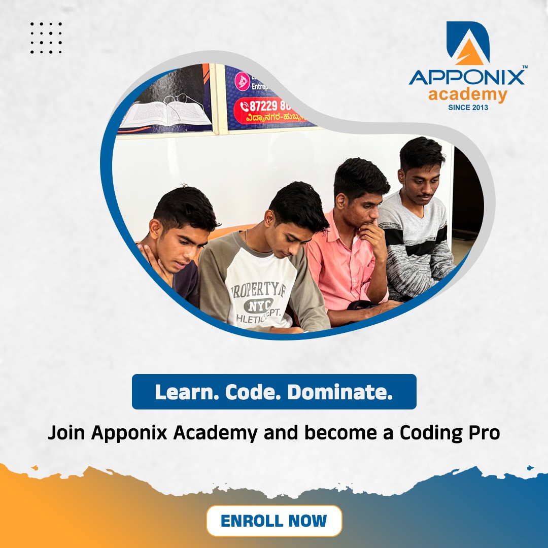 apponixtrichy's tweet image. 📚 From basics to pro-level
Join fellow learners at Apponix Academy 👨‍💻👩‍💻
Boost your skills, build your future

#StudentLife #CodeCamp #ApponixSuccess #ProgrammingJourney #TechTraining