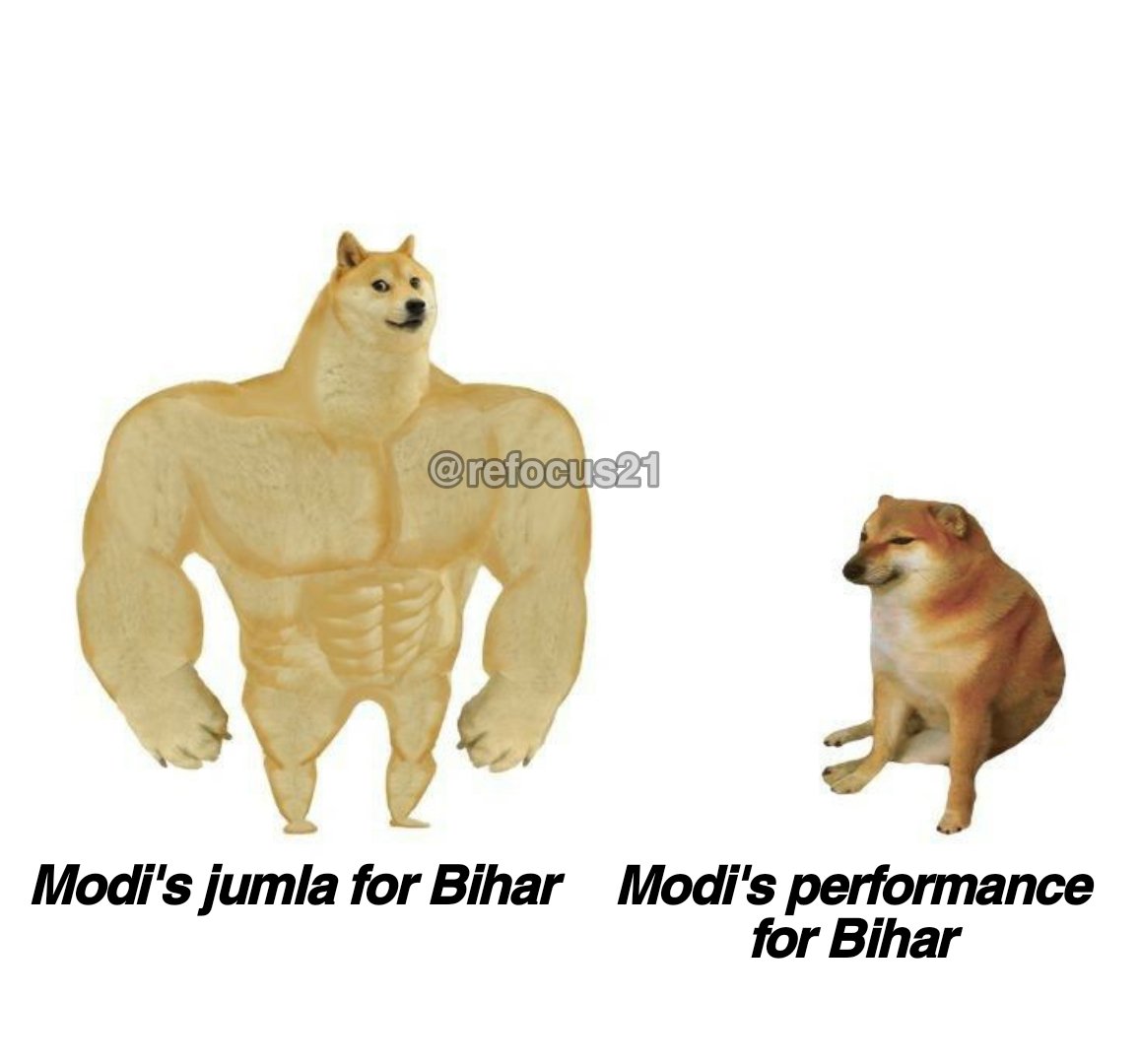 refocus21's tweet image. #ModiFoolsBihar
Why Modi jii ?